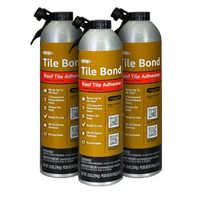 Roof Tile Adhesive - 28 oz Can, Pack of 3