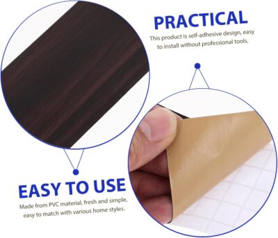 Self-Adhesive Black PVC Skirting Board Molding Trim Peel and Stick Tile - Image 7