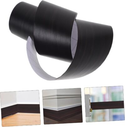 Self-Adhesive Black PVC Skirting Board Molding Trim Peel and Stick Tile - Image 9