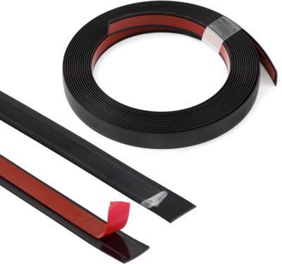 Self-Adhesive Flexible Wall Trim for Mirror-Like Finish, Black - Image 4