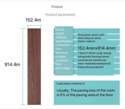 Self-Adhesive Wood Plank Tile - 10-Pack, Hickory, 15 sq ft - Image 2