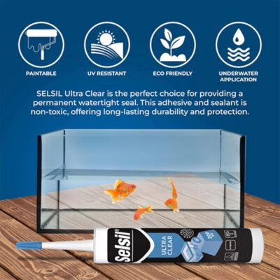 SELSIL Ultra Clear Mounting Adhesive - Indoor/Outdoor Waterproof Sealant - Image 5