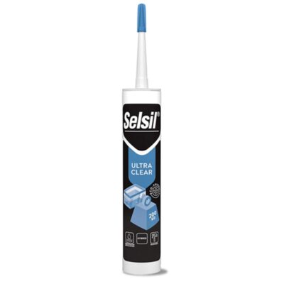 SELSIL Ultra Clear Mounting Adhesive - Indoor/Outdoor Waterproof Sealant