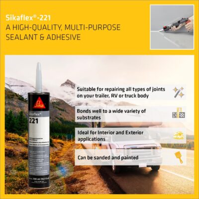 Sika Sikaflex-221 Black Sealant/Adhesive - 10.1 fl oz - Image 3