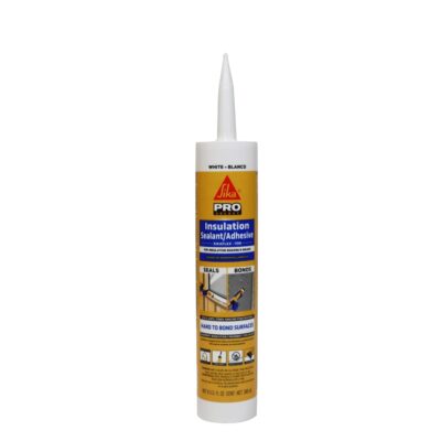 Sikaflex White Insulation Sealant, Bonds to Most Boards, 9 fl.oz.