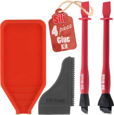 Sili Non-Stick Silicone Glue Applicator Kit for Crafts & Arts