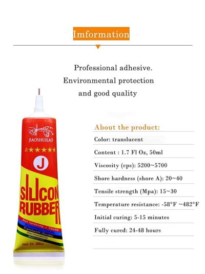 Clear Silicone Adhesive Sealant for Electronics, 1.7 Fl Oz - Image 6