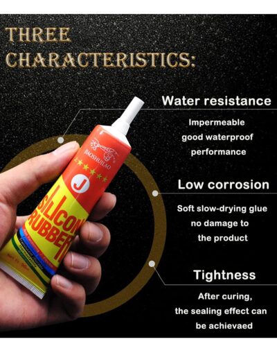 Clear Silicone Adhesive Sealant for Electronics, 1.7 Fl Oz - Image 4