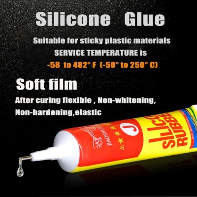 Clear Silicone Adhesive Sealant for Electronics, 1.7 Fl Oz - Image 2