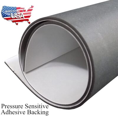 USA Made Silicone Rubber Sheet with PSA Adhesive, 60A - Image 2