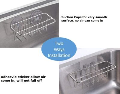 Stainless Steel Sink Caddy with 2 Suspension Options - Image 4