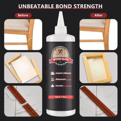 Strong Waterproof Wood Glue for Furniture, Crafts, Cabinets (150g) - Image 2