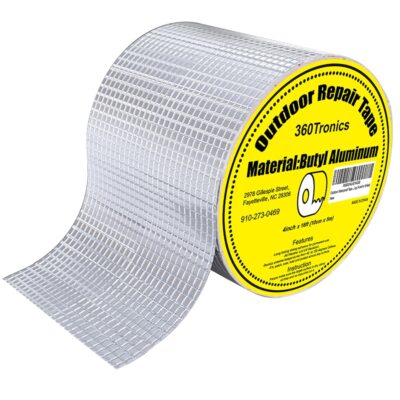 Waterproof Sealing Tape: 4"x16ft, All Weather Self-Adhesive Aluminum Butyl Rubber