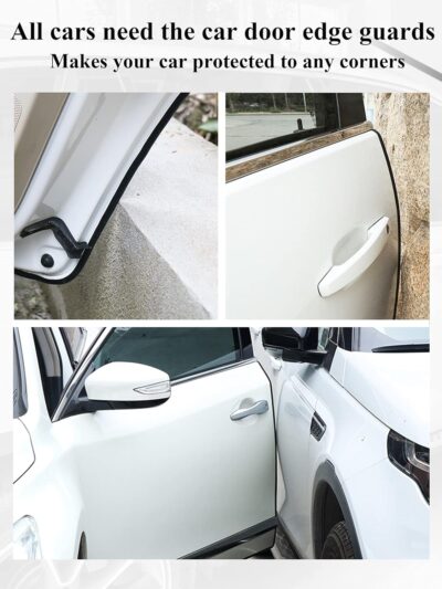 SYOAUTO 13Ft Door Edge Guard White Rubber U Shape - Image 5