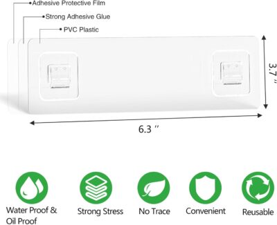 Transparent Hooks for Kitchen and Bathroom, No Drilling Required - Image 2