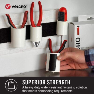 VELCRO Brand Heavy Duty Fasteners | 4x2 Inch Strips | Holds 10 lbs - Image 3