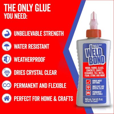 Versatile Multi-Surface Adhesive Glue, Non-Toxic, Dries Clear 14.2oz - Image 5