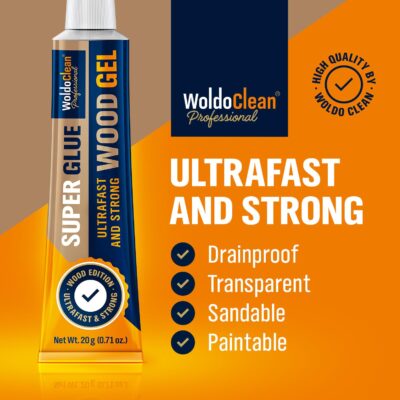 Water-resistant Super Glue Gel for Wood and Furniture Bonding - Image 2