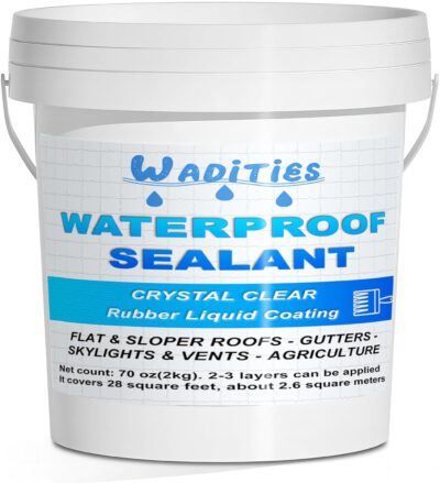 Clear 2L Waterproof Sealant for Indoor and Outdoor Use