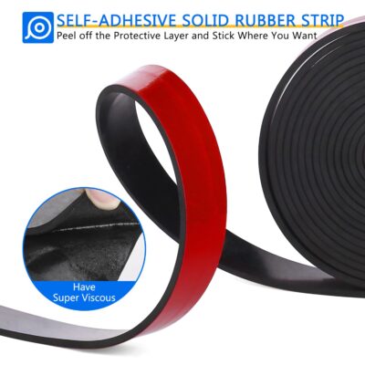 WochiTV Adhesive Rubber Strips: 1/2" x 1/16" x 180" - Image 3