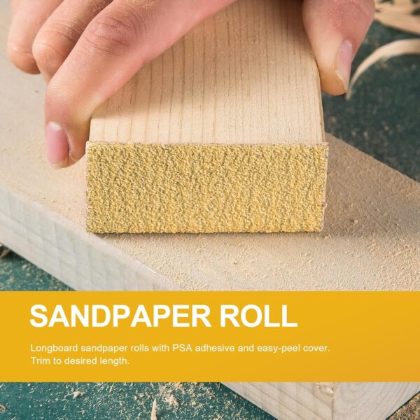 180-Grit Longboard Sandpaper Roll for Automotive and Woodworking - Image 5