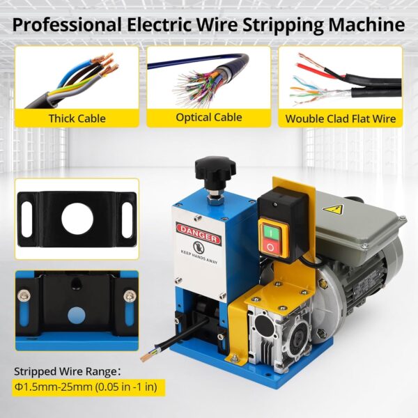 Electric Wire Stripper Machine for 1.5-25 mm Scrap Wire - Image 7