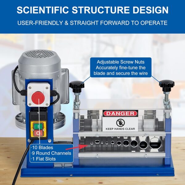GARVEE Automatic Wire Stripper for Scrap Cable Copper Recycling - Image 6