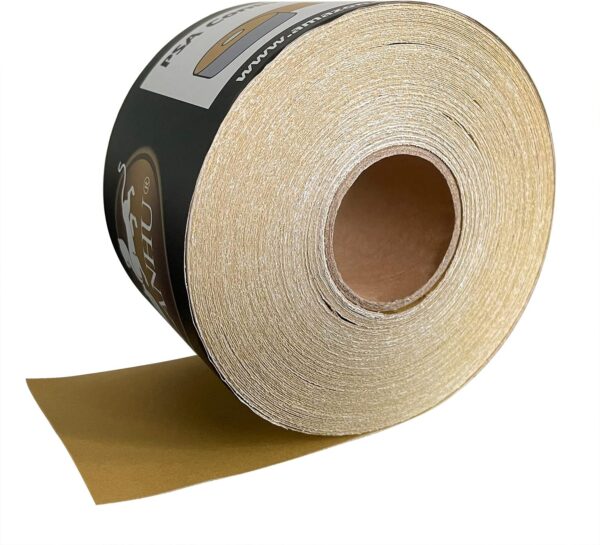 LANHU 180 Grit Gold Longboard Sandpaper for Automotive/Woodworking