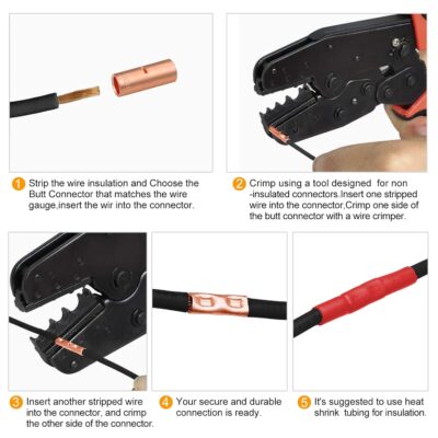 SVAAR 8 Gauge Butt Connectors with Heat Shrink Tube - Image 7