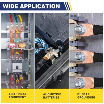 Haisstronica 10pcs 8 AWG Battery Cable Lugs with Heat Shrink Tubing - Image 7