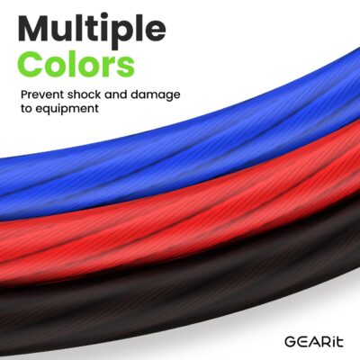 GearIT 8 Gauge Wire (50ft Black/Red) Copper Clad Aluminum - Image 4