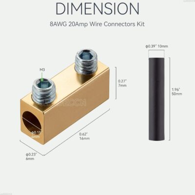 8AWG 20Amp Wire Connectors Kit with Screws and Tubes - Image 5