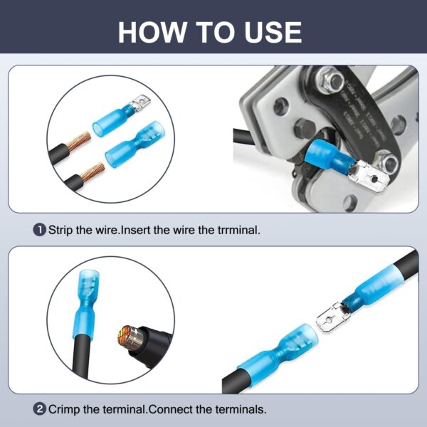 Chanzon Spade Connectors Kit for Marine Automotive Boat - Image 5