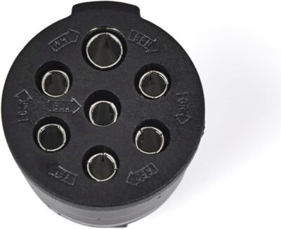 7 Pin Round Trailer Connector - Heavy Duty Plug - Image 2