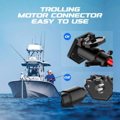 Waterproof 8 Gauge Trolling Motor Plug, 12V-24V, Minn Kota Compatible - Image 6