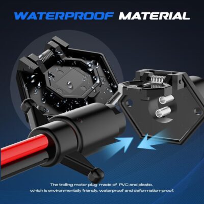 Waterproof 8 Gauge Trolling Motor Plug, 12V-24V, Minn Kota Compatible - Image 3