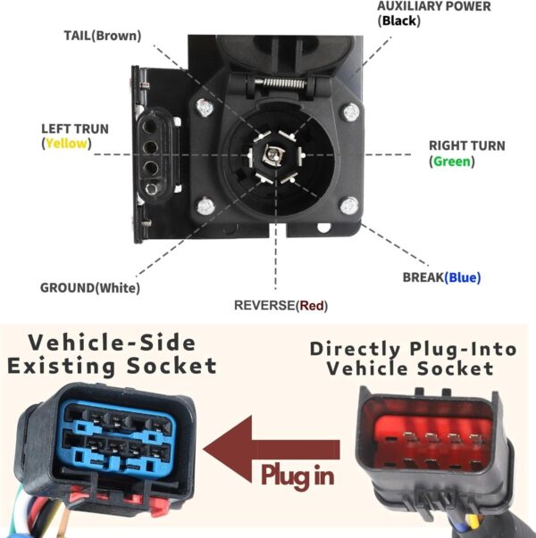 42145 Multi-Tow Trailer Wiring Adapter for Dodge, Jeep, Durango - Image 8