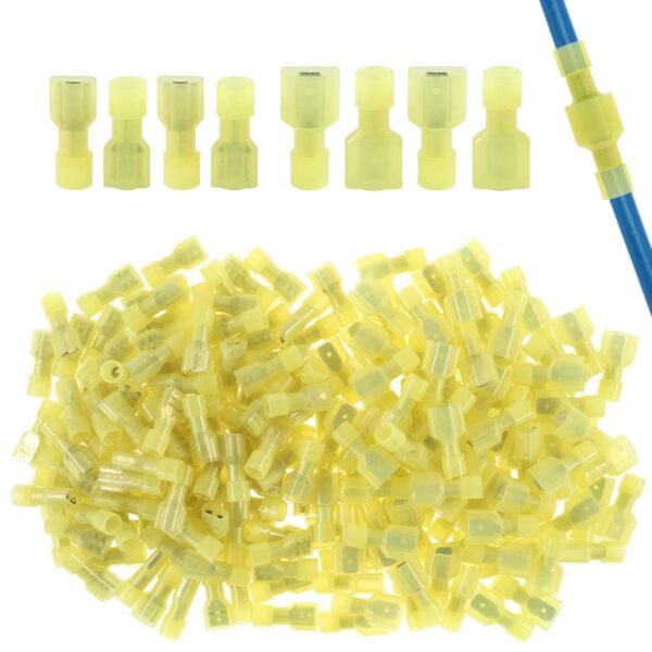 100pc 12-10 Gauge Insulated Spade Connectors Kit