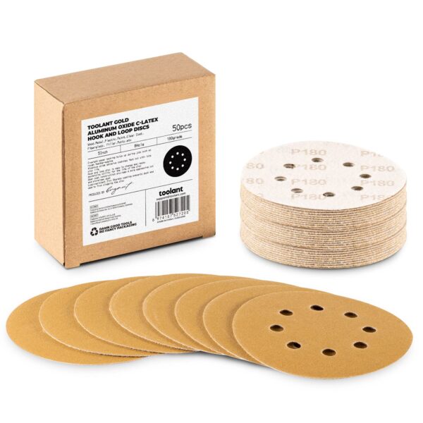 5" 180 Grit Sanding Discs - 50 Pack by toolant