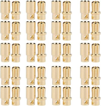 20 Pairs 8.0mm Bullet Connector Plug for RC Lipo Power