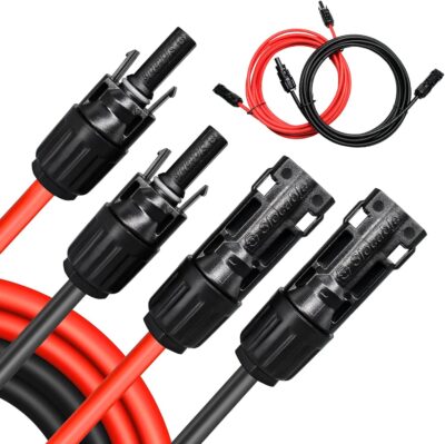 8AWG 20ft Solar Panel Cable with IP68 Connectors