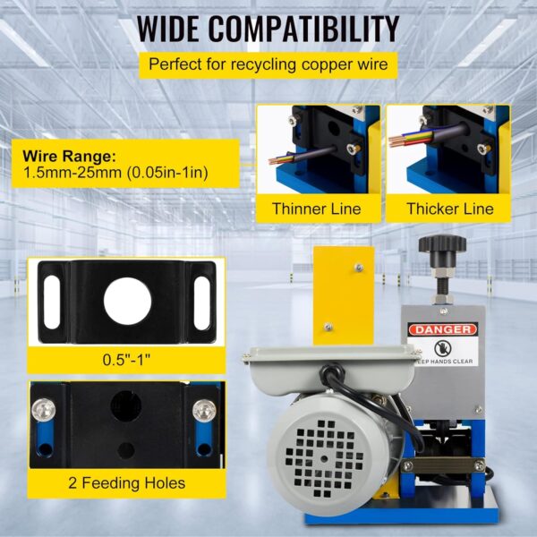 Vevor Portable Electric Wire Stripper for Scrap Copper Recycling - Image 7