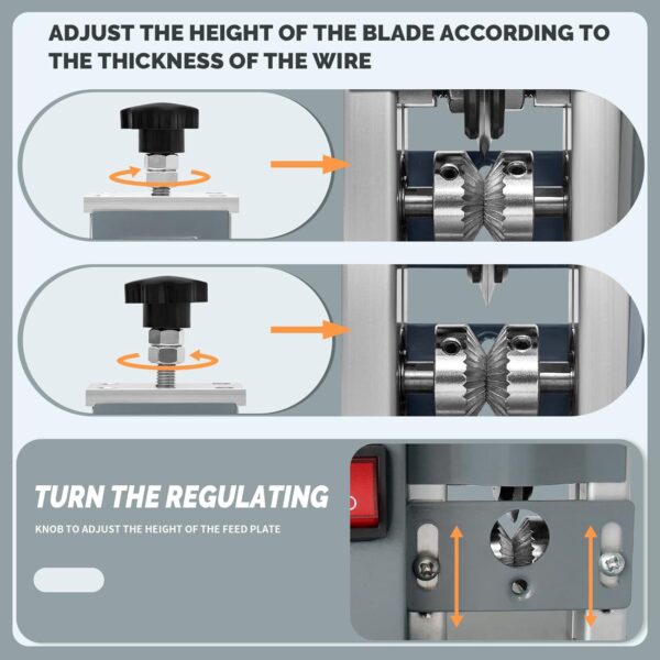 Electric Wire Stripper Machine for Recycling Copper, 0.04"-0.79" - Image 3