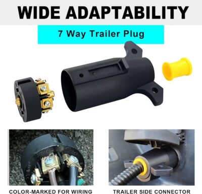 7 Way Trailer Plug for RV and Bike Trailers - Image 3