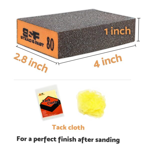 6 Pack Sanding Sponge Set for Wood, Drywall, Metal - Image 2