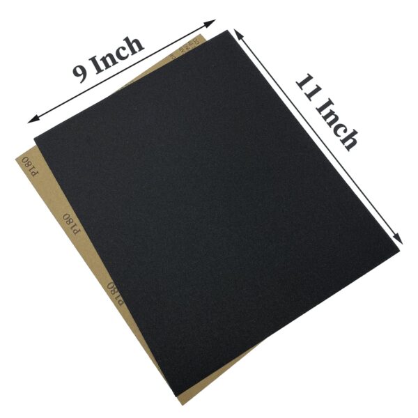 180 Grit Wet Dry Sandpaper, 10PCS for Wood Metal - Image 2