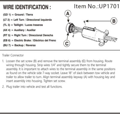 NEW SUN Superior 7 Pin Trailer Plug, RV-Style 7 Way Flat Blade Connector - Image 7