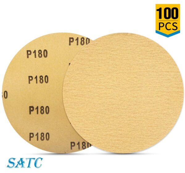 6" Adhesive Backed Sanding Discs 180 Grit - 100 PCS - Image 4