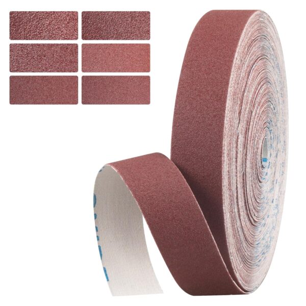 180 Grit Sandpaper Roll, 1" x 32.13 Feet Emery Cloth