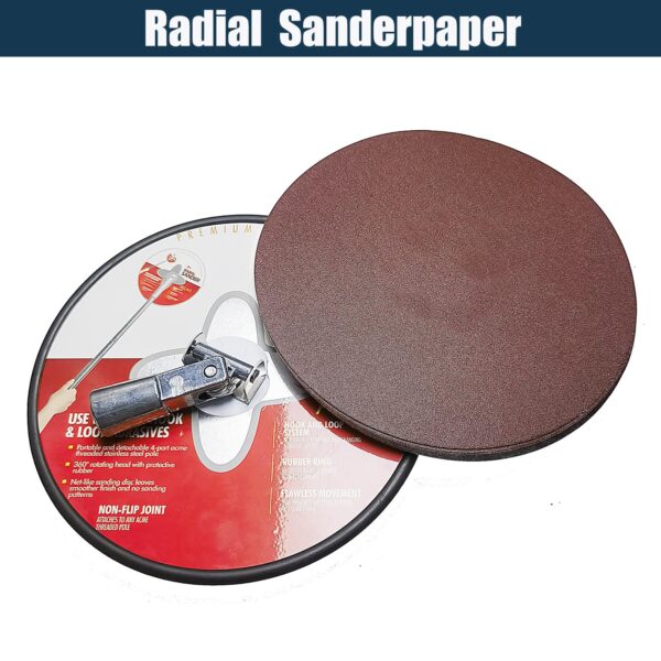 10 PCS 9" 180 Grit Sanding Discs for Hand Sander - Image 5